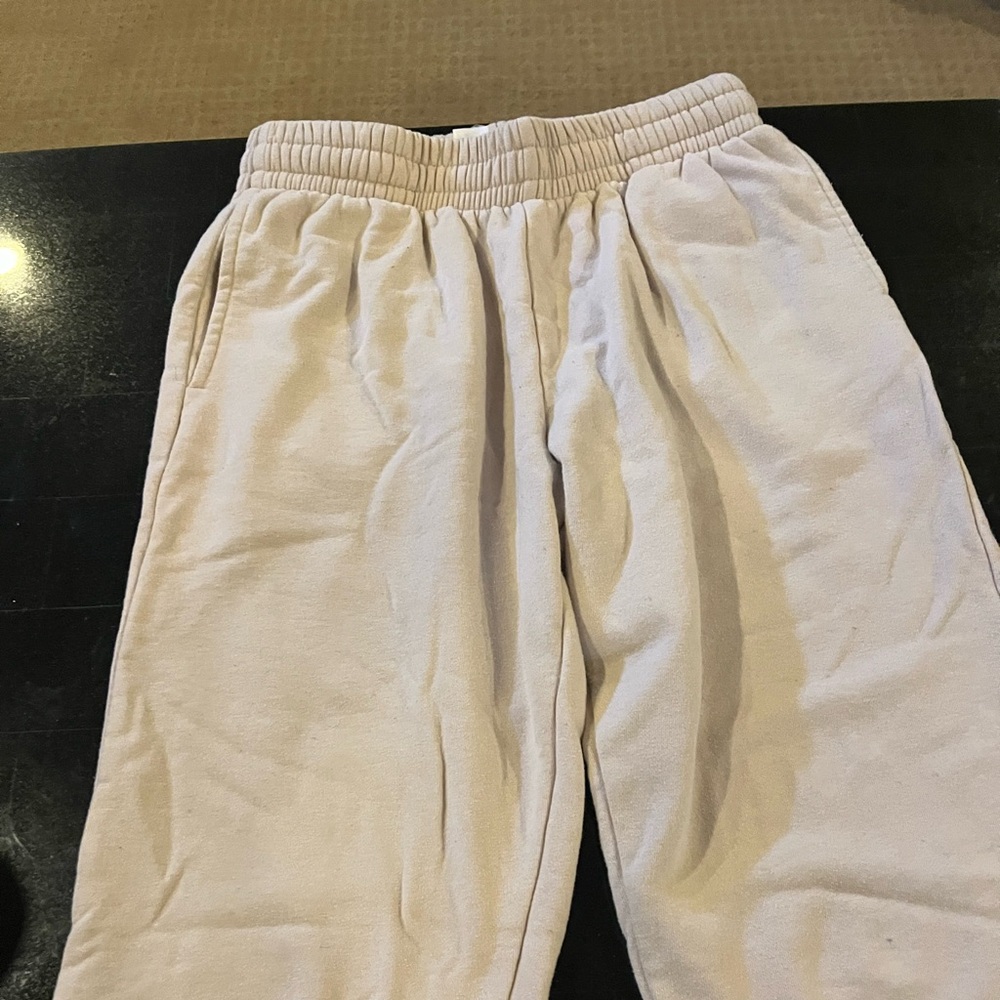 Tan sweat pants